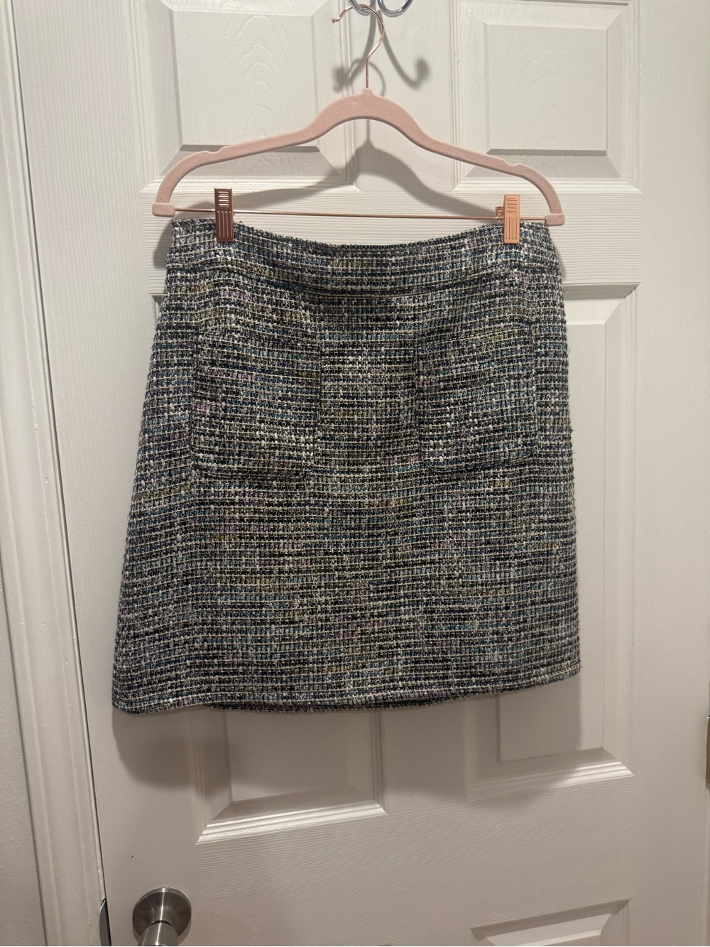 LOFT Multi-Color Tweed Mini Skirt